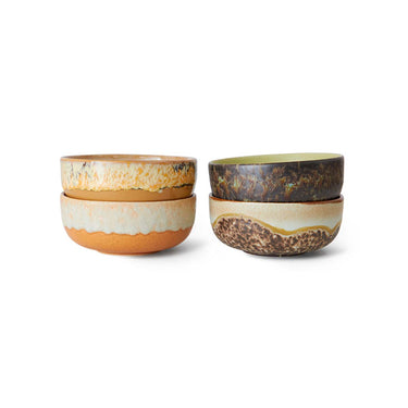 Set 4 cuencos gres esmaltado colección Drift HK Living