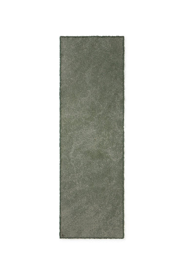 Camino de mesa Stone Wash verde pato de 50 × 160 cm