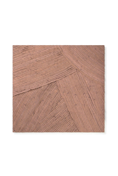 Tapiz Stone Wash marrón tierra de 130 × 120 cm
