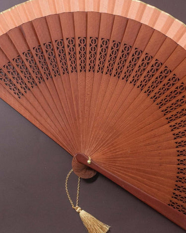 Detalle del abanico Compass azul