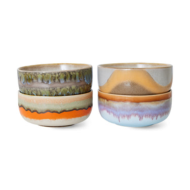 Set 4 cuencos postre gres colección Reef HK Living años 70