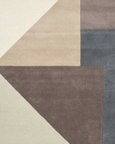 Alfombra Arguto de lana geométrica en tonos tierra de Linie Design