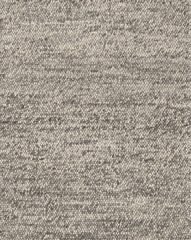 Alfombra de lana gris con hileras de hilo grueso tejido a mano Arctic Linie Design
