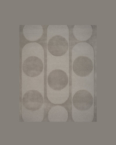 Alfombra Orb Alliance de lana gris oscuro Linie Design