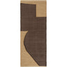 Alfombra de recibidor de PET reciclado Ferm Living tan chocolate