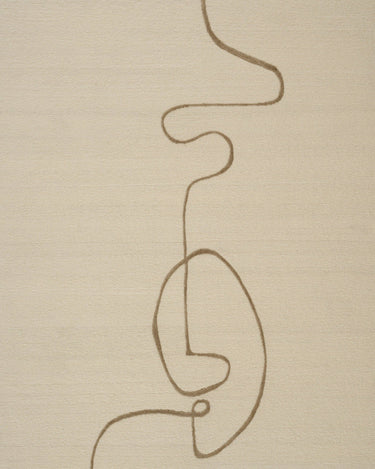 Alfombra Facial Maze marfil de Linie Design