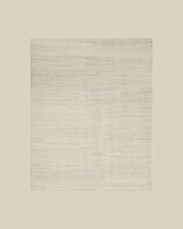 Alfombra Fenja de lana blanca de Linie Design
