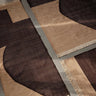 Alfombra Forene en tonos tan y chocolate