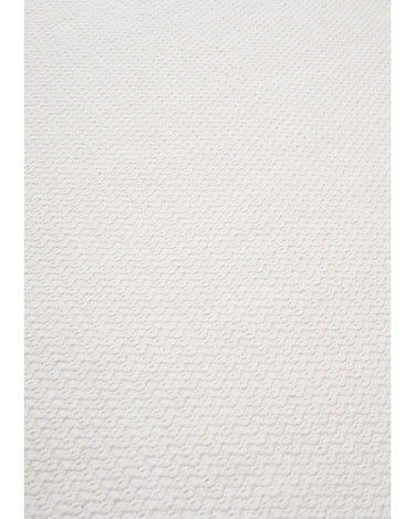 Detalle del tejido de la alfombra Helix Haven blanca
