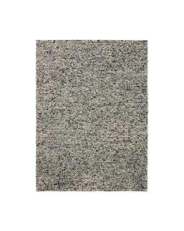 Alfombra de lana carbón Sigri Linie Design detalle de diseño nórdico abstracto