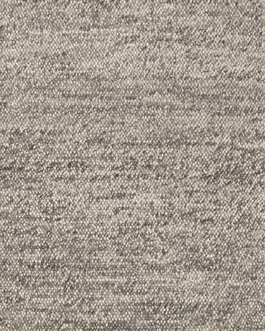 Alfombra de lana gris con hileras de hilo grueso tejido a mano Arctic Linie Design