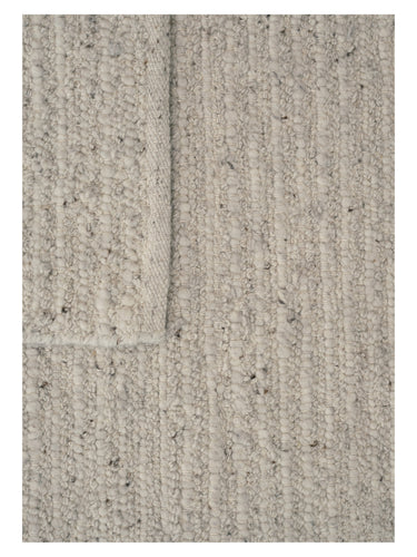 Alfombra de lana jaspeada Melange Sky de Linie Design, detalle de las líneas y el pelo de lana