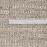 Detalle de alfombra de lana jaspeada tono tierra Ash Melange Linie Design con mezcla de fibras