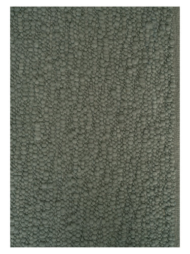 Alfombra de lana texturada Pebbled Poem de Linie Design, verde, detalle de los bucles de lana