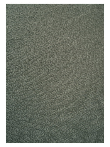 Alfombra de lana texturada Pebbled Poem de Linie Design, verde, detalle del canto