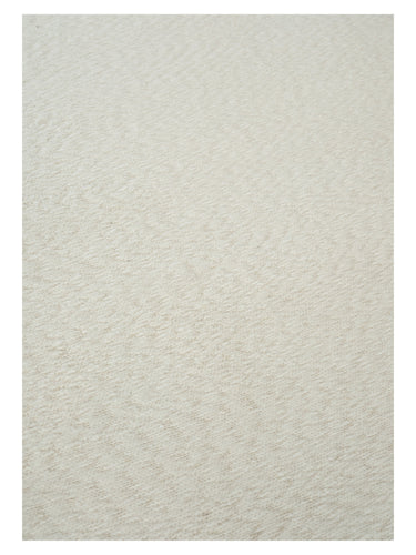 Alfombra de lana trenzada Blonde Maze de Linie Design, detalle de la lana trenzada
