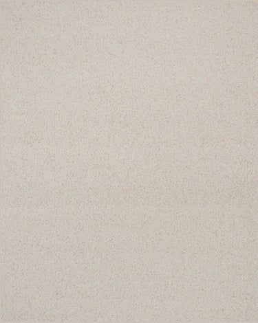 Alfombra de lana y yute blanca con flecos Peaceful Parity de Linie Design, detalle de la textura clara