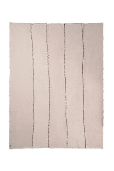 Alfombra lavable de algodón reciclado gris de 165 × 210 cm
