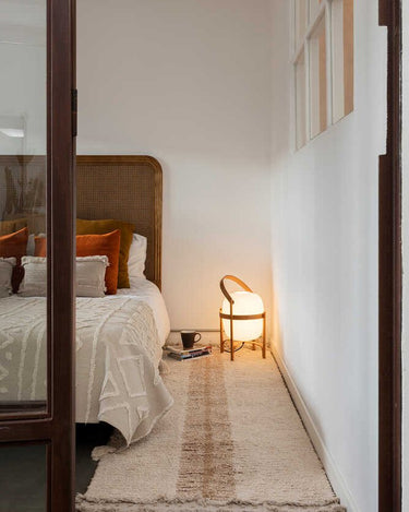 Alfombra runner lavable Lorena Canals toffee vista lateral