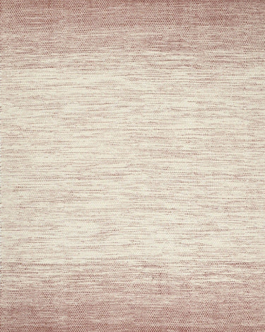 Alfombra Lule de lana y algodón terracota de Linie Design