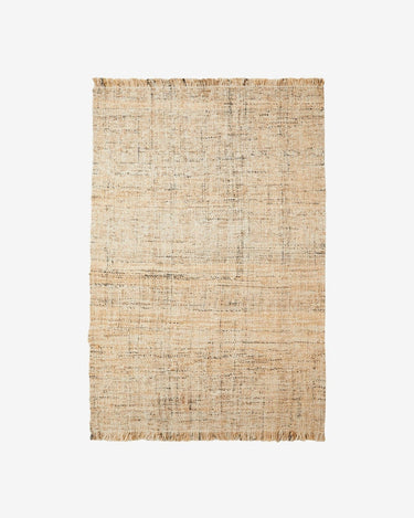 Alfombra trenzada canamo viscosa tonos tierra 180x260 Nordal