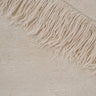 Detalle de la alfombra de lana beige Oceanic Reef
