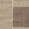 Alfombra de pasillo artesanal de algodón y lino multicolor de 80 × 230 cm en zona de paso