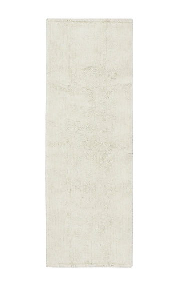 Alfombra de pasillo lavable de lana natural de 80 × 250 cm, vista completa