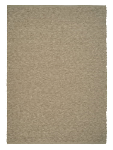 Alfombra Pebbled Poem de Linie Design en color beige, vista completa