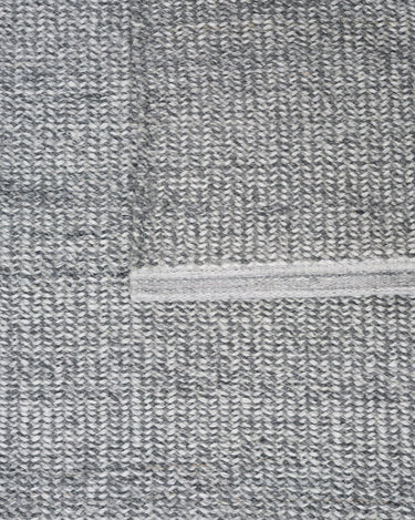 Alfombra de PET gris Ash Melange de Linie Design, detalle principal