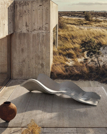 Alfombra de PET tierra Ash Melange de Linie Design, en ambiente