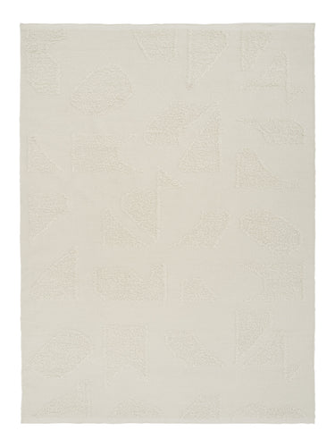 Alfombra Polar Angels blanca de Linie Design, vista completa rectangular
