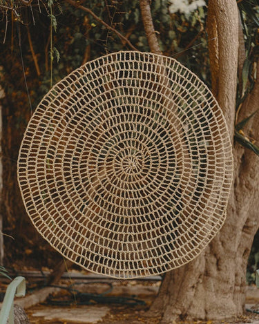 Alfombra redonda Chabka de palma, 150 cm — LA FIBRE ARTISANALE