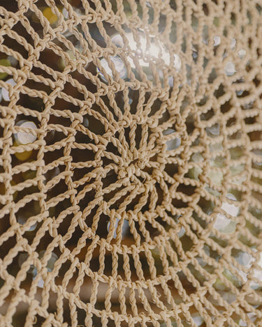 Alfombra redonda Chabka de palma, 150 cm — LA FIBRE ARTISANALE, vista 2
