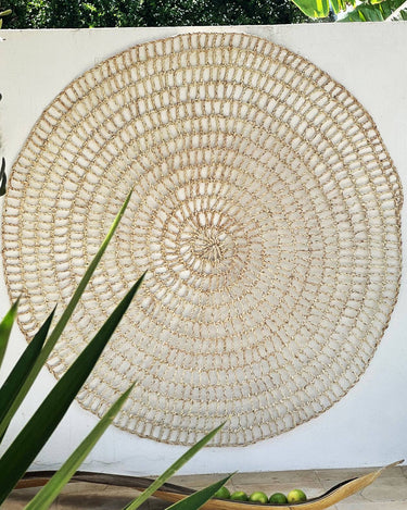 Alfombra redonda Chabka de palma, 150 cm — LA FIBRE ARTISANALE, vista 5