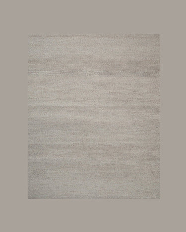 Alfombra redonda Agner de lana gris claro Linie Design