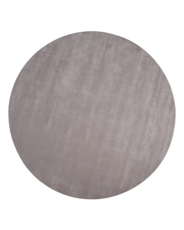Alfombra redonda de lana gris claro Halo Cloud Linie Design con diseño de nube difuminada
