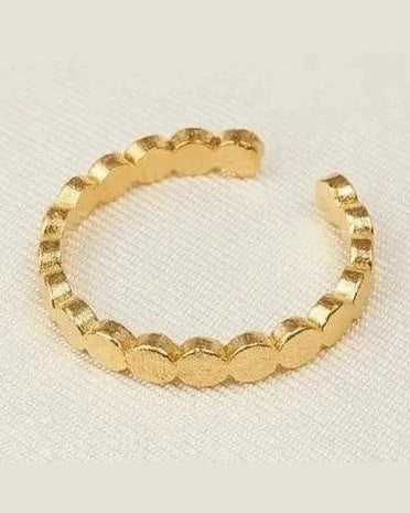 Anillo Anatole II dorado ajustable Agapée