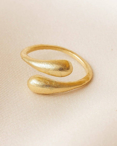 Anillo dorado bañado en oro de 24 quilates Agapée