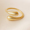 Anillo dorado bañado en oro de 24 quilates Agapée