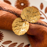 Caravane Floria gold-toned hammered brass napkin holder