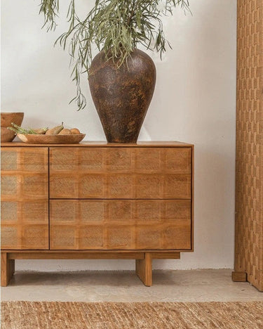 Aparador RIJAL 130 cm Dareels detalle natural