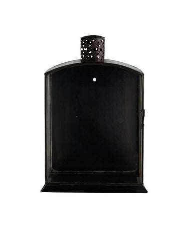 Wide oxidized brass outdoor wall light by Tine K Home