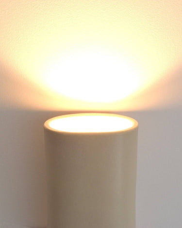 Aplique de cerámica artesanal blanco roto, vista 4