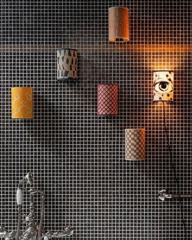 Joséphine B. Diamonds wall light, with light projection by Le Monde Sauvage