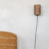 Aplique de pared con pantalla estampada motivo tejido Le Monde Sauvage