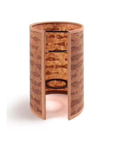 Aplique Joséphine B. Weave Cuba en terracota y crudo · 12,5 × 18 cm de Le Monde Sauvage, detalle del estampado terracota