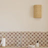Aplique de pared de rafia natural de Tine K Home
