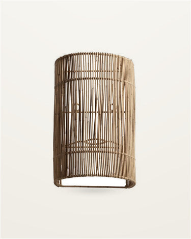 Aplique de pared de ratán natural de Tine K Home