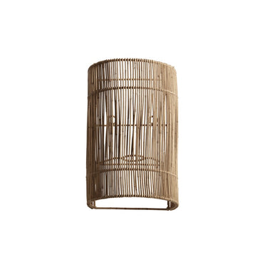 Aplique de pared de ratán natural de Tine K Home